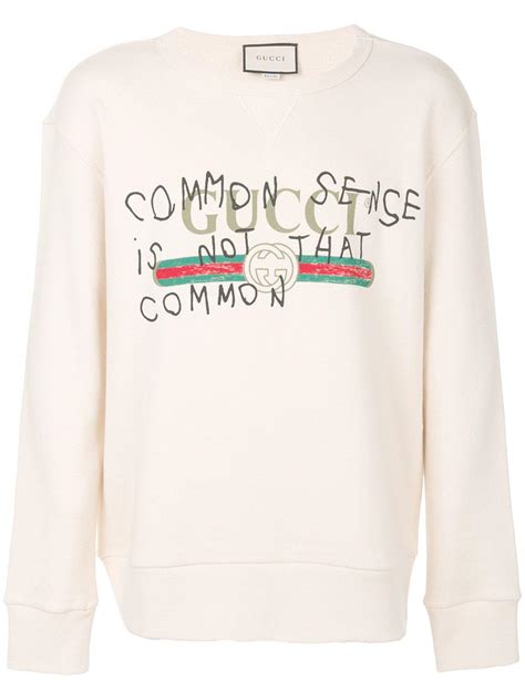 gucci common sense is not that common sweater